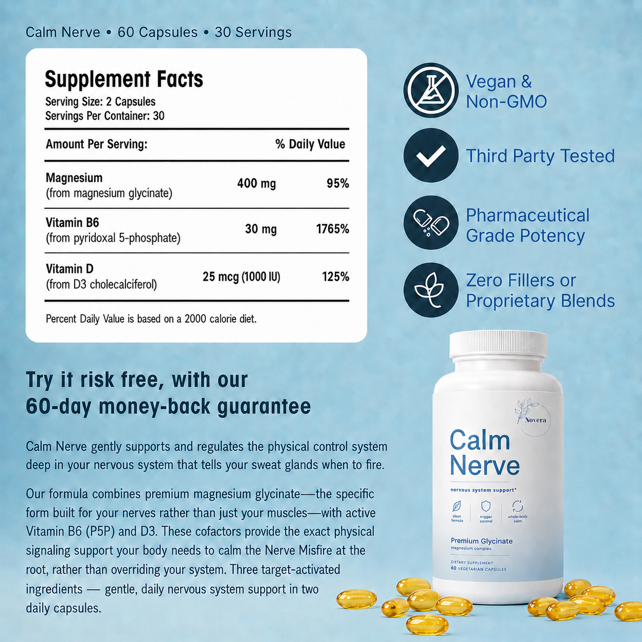 Calm Nerve - Targeted Nervous System Support for Excessive Sweating