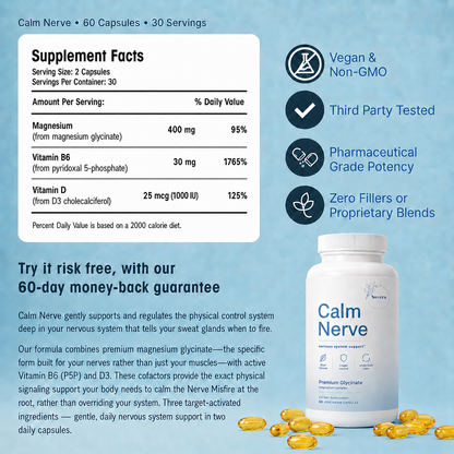 Calm Nerve - Targeted Nervous System Support for Excessive Sweating