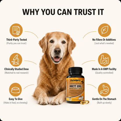 Make His Golden Years His Best Years with Novera™ MCT Oil