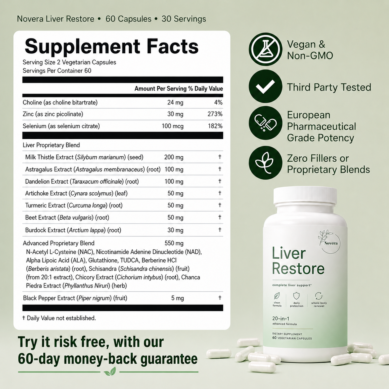 Liver Restore - Liver Support & Recovery by Novera™