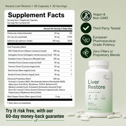 Liver Restore - Liver Support & Recovery by Novera™