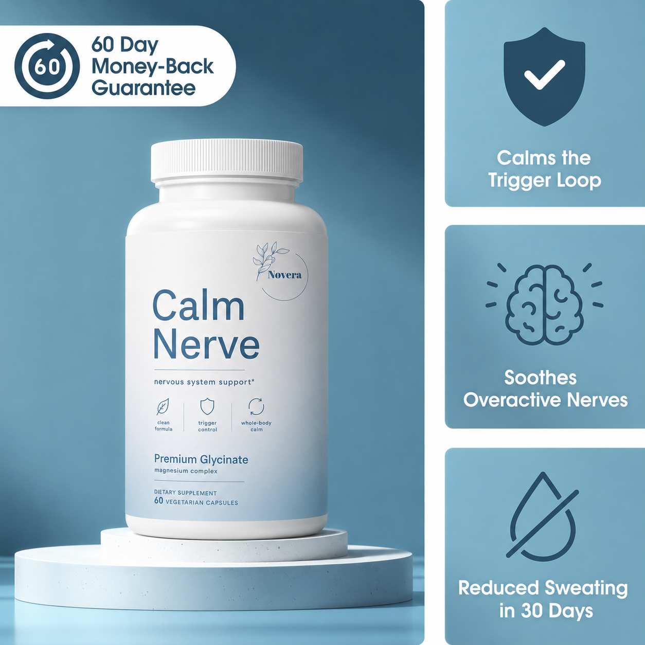 Calm Nerve - Targeted Nervous System Support for Excessive Sweating