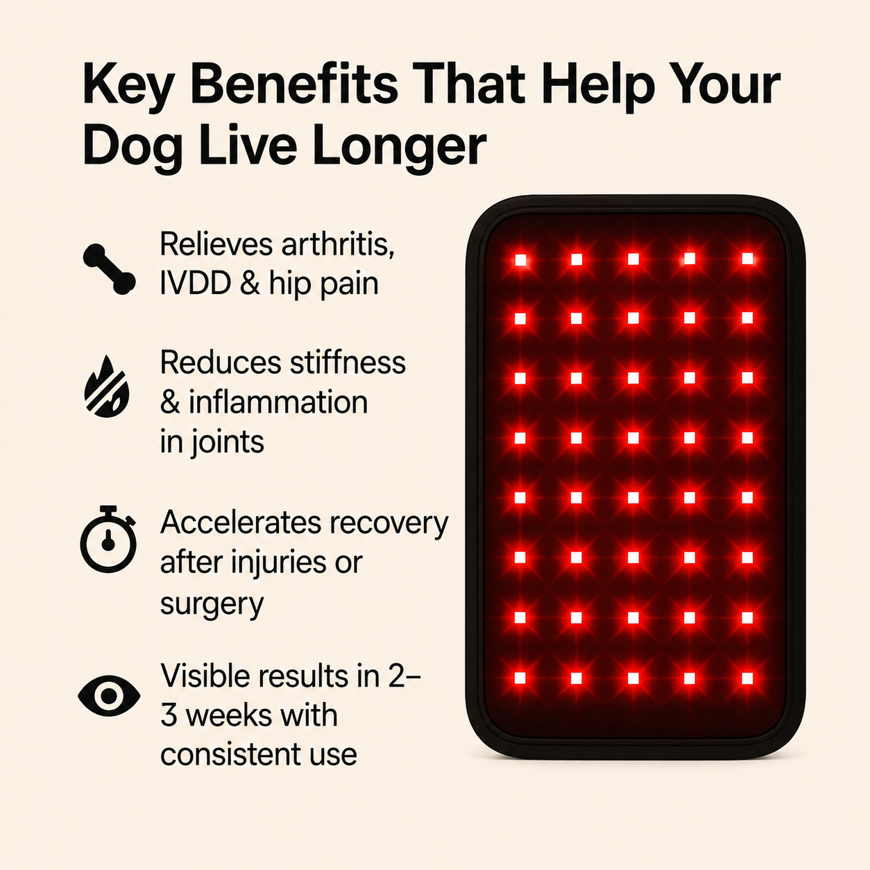 Novera Red Light Pet Pad